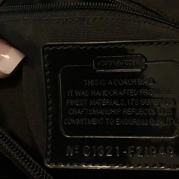 Monogram Coach Satchel w Side Drawstrings - Picture 7 of 7